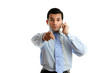 Professional businessman pointing Professional businessman pointing