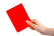 Rote Karte Hand