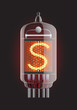 Nixie tube indicator.