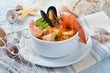 Kulinarische Fischsuppe