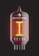 Nixie tube indicator.