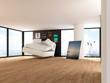 Penthouse über der Stadt mit sprigendem Bett Penthouse über der Stadt mit sprigendem Bett