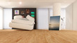 Penthouse mit schwebendem Bett Penthouse mit schwebendem Bett
