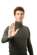 Objection gesture Objection gesture