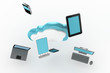 Illustration: cloud newworking cloud newworking