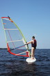 Beginner windsurfer