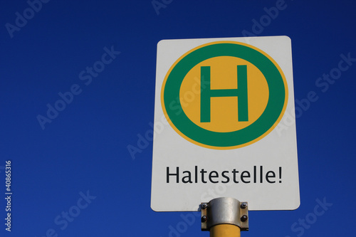 Photo: Haltestellenschild Haltestelle Haltestellenschild Haltestelle
