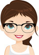 Girl Avatar glasses