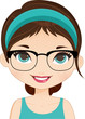 Girl Avatar glasses