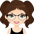 Girl Avatar glasses