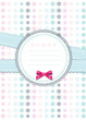 Greeting card template pastel colored
