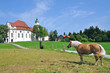 an der bekannten Wieskirche,eine Wallfahrtskirche in Bayern