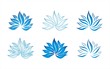 blue water lily , Buddha , Eco friendly business logo design blue water lily , Buddha , Eco friendly business logo design