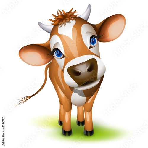 Vetor: Little jersey cow Little jersey cow