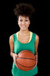 Woman with basketball
