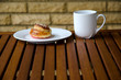 Cinnamon bread with coffee