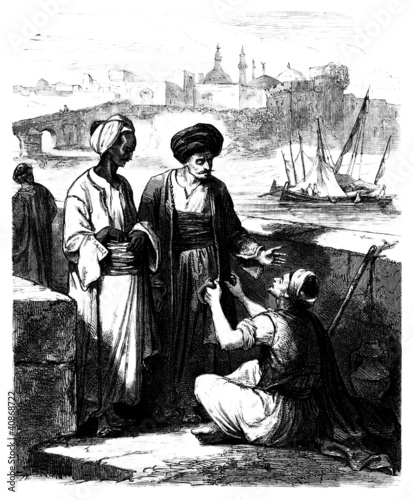 Illustration: 1001 Nights - Beggar - Mendiant 1001 Nights - Beggar - Mendiant