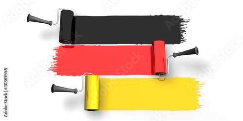 Illustration: Farbrolle Deutschland Farbrolle Deutschland