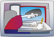 Administrator doing paperwork in an office