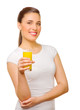 Young girl with juice