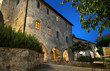 Toskanisches Landhaus in der Dämmerung