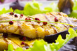 gebratene fisch mit  balsamico creme