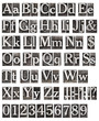 alphabet from old metal letters