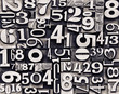 old metal numbers