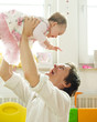 Father with baby