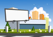 Billboard advertising and store