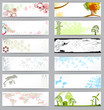 Set of twelve different business cards Set of twelve different business cards