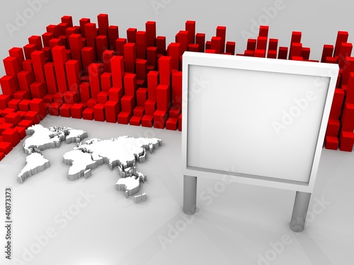 Illustration: illustration of stock trade around the world illustration of stock trade around the world