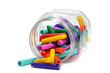 A jar of fountain pen colour refill cartridges