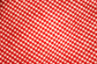 Picnic table cloth , red and white