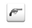 Boton cuadrado blanco simbolo revolver