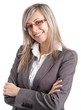 Young business woman with glasses Young business woman with glasses