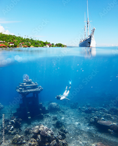 Photo: Underwater landmark Underwater landmark