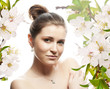 Stylized spring portrait