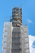 échafaudages chantier rénovation clocher église