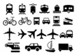 Set of transportation icons