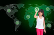 Pressing recycle icon