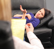 Psychiatrist with patient
