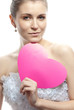 woman with heart
