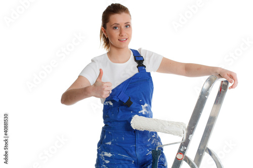 Photo: erfolgreiche anstreicherin erfolgreiche anstreicherin