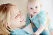 Portrait of a mother with her baby