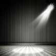 Background in show. Interior shined with a projector