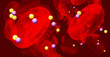 Bloodstream showing red blood cells, glucose and insulin Bloodstream showing red blood cells, glucose and insulin