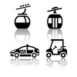 Set of transport icons - sport