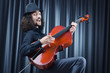 Man playing the cello Man playing the cello