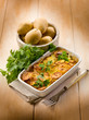Homemade potato cake, vegetarian food Homemade potato cake, vegetarian food